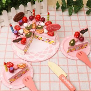 🎊พรีออเดอร์​🎊🌸 ของเล่นไม้ชุดเค้ก 🌸