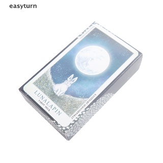 Easyturn ไพ่ทาโรต์ รูปกระต่าย Lunalapin ของขวัญ สําหรับเล่นเกม