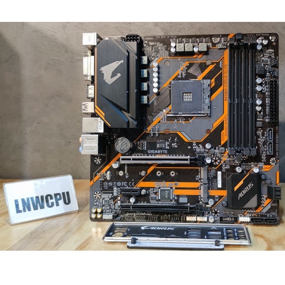 เมนบอร์ด [AM4] B450M Aorus Elite มือสอง