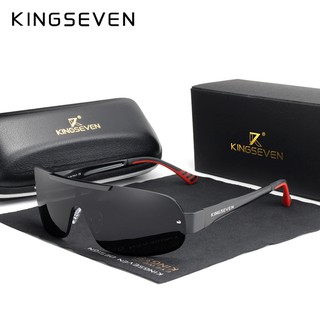 KINGSEVEN การออกแบบตราสินค้าใหม่อลูมิเนียมผู้ชายแว่นกันแดด HD Polarized แฟชั่นแว่นตาแบบบูรณาการเลนส์แว่นตาแว่นตา