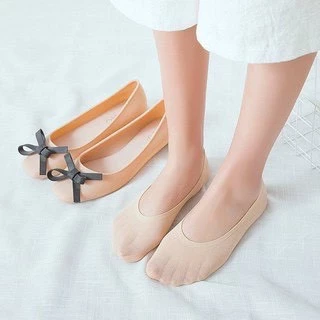 (W-005) มีของ🧦13สีพร้อมส่ง จากไทย ถุงเท้าคัชชู ซ่อนขอบ ข้อเว้า มีซิลิโคนกันกัด กันลื่นหลุด