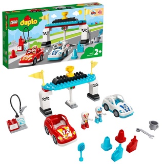 LEGO 10947 : Duplo -  Race Cars มาแข่งรถกันเถอะ สินค้าเดือน มิถุนายน 2021 จำนวน 44 ชิ้น ของแท้ 100% #LEGO DAD