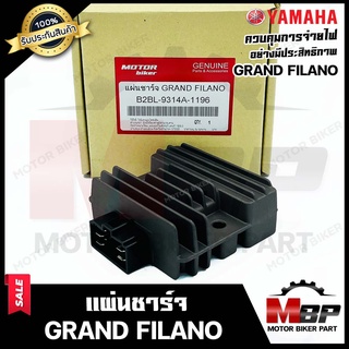 แผ่นชาร์จ/ เรกูเรเตอร์ สำหรับ YAMAHA GRAND FILANO/ GT125 - ยามาฮ่า แกรนฟีลาโน่/ จีที125 **รับประกันสินค้า**