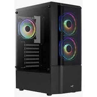 Aerocool Quantum Mesh MID TOWER CASE (Quantum Mesh-G-BK-v2) 12cm FRGB Fan x 3