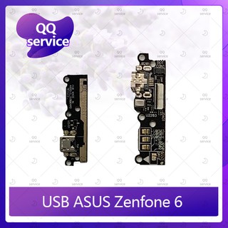 USB Asus Zenfone 6/Zen6/Z002 อะไหล่สายแพรตูดชาร์จ แพรก้นชาร์จ Charging Connector Port Flex Cable（ได้1ชิ้นค่ะ) QQ service