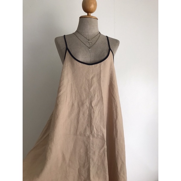 Beyond the vines linen camisole dress -Miran