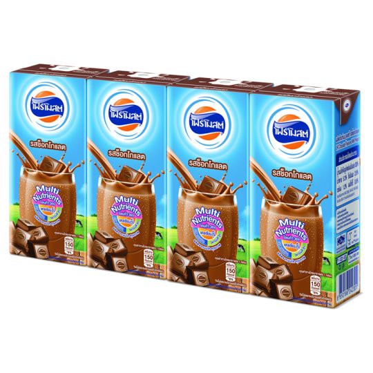 🔥HOT🔥 โฟร์โมสต์ ผลิตภัณฑ์นมยูเอชที รสช็อกโกแลต 180มล. x 4 กล่อง Foremost Chocolate UHT Milk Product 180ml x 4pcs
