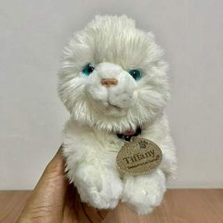 ตุ๊กตาแมว แมวสีขาว แมวเหมือนจริง Cat Plush Stuffed Animal Toy cat แมว ตุ๊กตาสัตว์เหมือนจริง ตุ๊กตา ทาสแมว แมวขาว