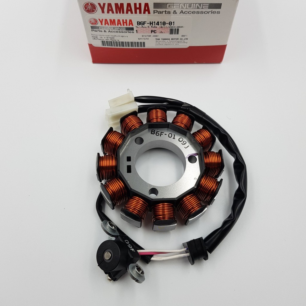 มัดไฟ ขดลวดจานไฟ ชุดจานไฟ ฟิลคอยล์ FINN ฟิน แท้ YAMAHA STATOR ASSY  UK