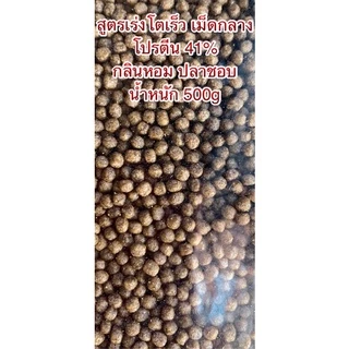อาหารปลาสวยงาม สูตรเร่งโตพิเศษ สูตรเร่งสีพิเศษ อาหารปลาใต้หวัน อาหารสำหรับปลาสวยงามทั่วไป ทุกชนิด ขนาด 500 กรัม