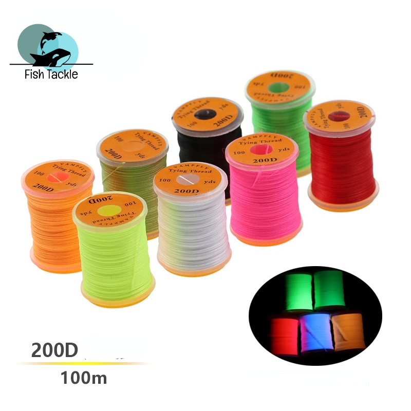 ม้วนด้าย 200D UV 200 หลา พรีเมี่ยม แข็งแรง สําหรับผูกแซลมอน เบส