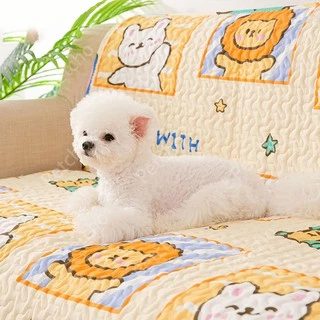 Petcho เสื่อสัตว์เลี้ยง แผ่นนอนรองกรง เสื่อแมวสุนัข ที่นอนแมวและสุนัข เบาะโซฟา ผ้าปูกรง ผ้าปูกันรอย
