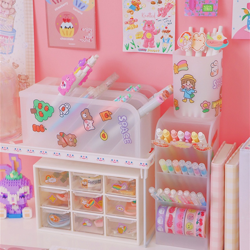 กล่องใส่ปากกา คอนโดปากกา สำหรับจัดเก็บเครื่องเขียน *สินค้าพร้อมส่ง* - รูปที่ 2