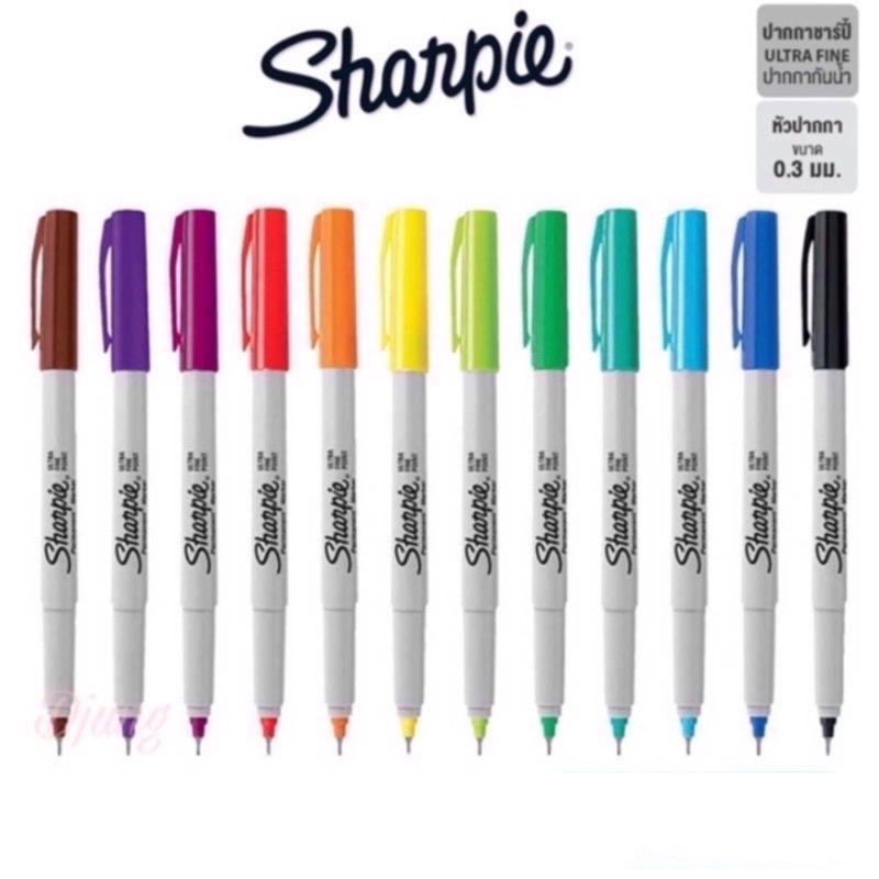 Sharpie ปากกามาร์กเกอร์ 0.3 มม.  ชาร์ปี้ marker permanent ultra fine อัลตร้า ไฟน์