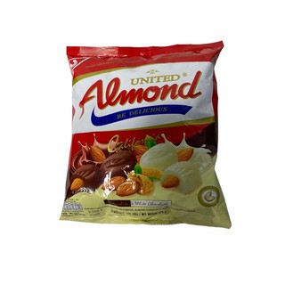 UNITED ALMOND Almond Coated Chocolate &amp; White  Chocolate 275g 1แพค/บรรจุ 275g ราคาพิเศษพร้อมส่ง!!