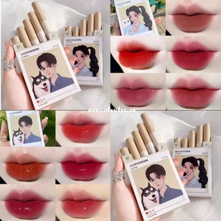 เซตลิป ลิปจุ่ม Her orange Lipstick ลิปสติก เนื้อแมท ลิปกลอส ลิปทินท์​ 5 แท่ง 5 สี/กล่อง สีสวย ติดทน กันน้ำ