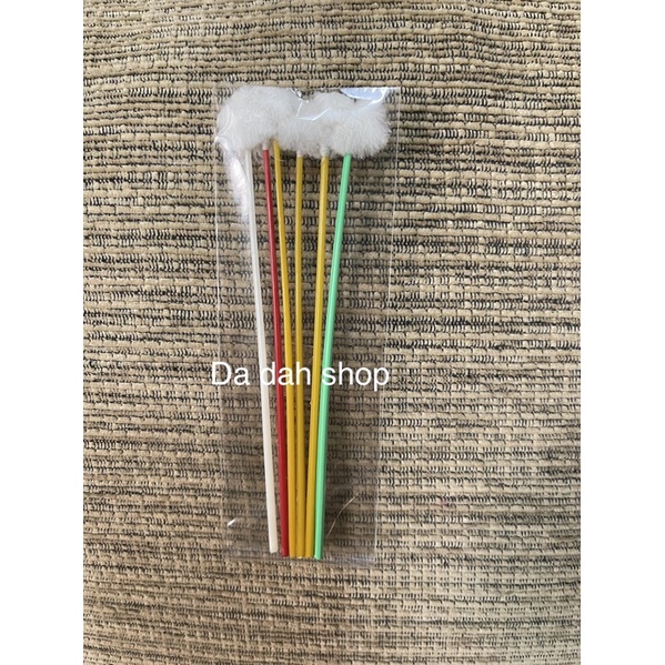 🌟พร้อมส่ง❗️ไม้ปั่นหูอย่างดี ก้านสี ตรานก 6 ก้าน 👂🪄