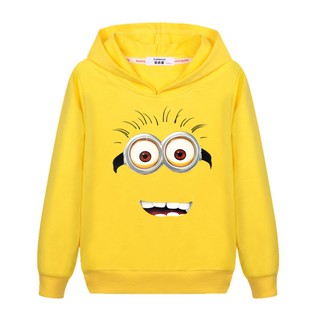 🎅❄เสื้อกันหนาวเด็ก❄🎅Boy Sweatshirt Cartoon Minions Pullover Baby Cotton Hoodie