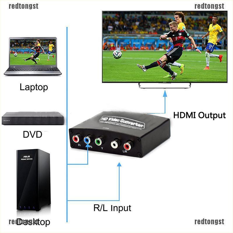 อะแดปเตอร์แปลง ypbpr เป็น hdmi 1080p เป็น rgb + r #8