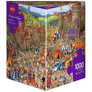 จิ๊กซอว์ 1000 pc PUZZLE HEYE - BUNNY BATTLE (Ruyer) Triangular Box