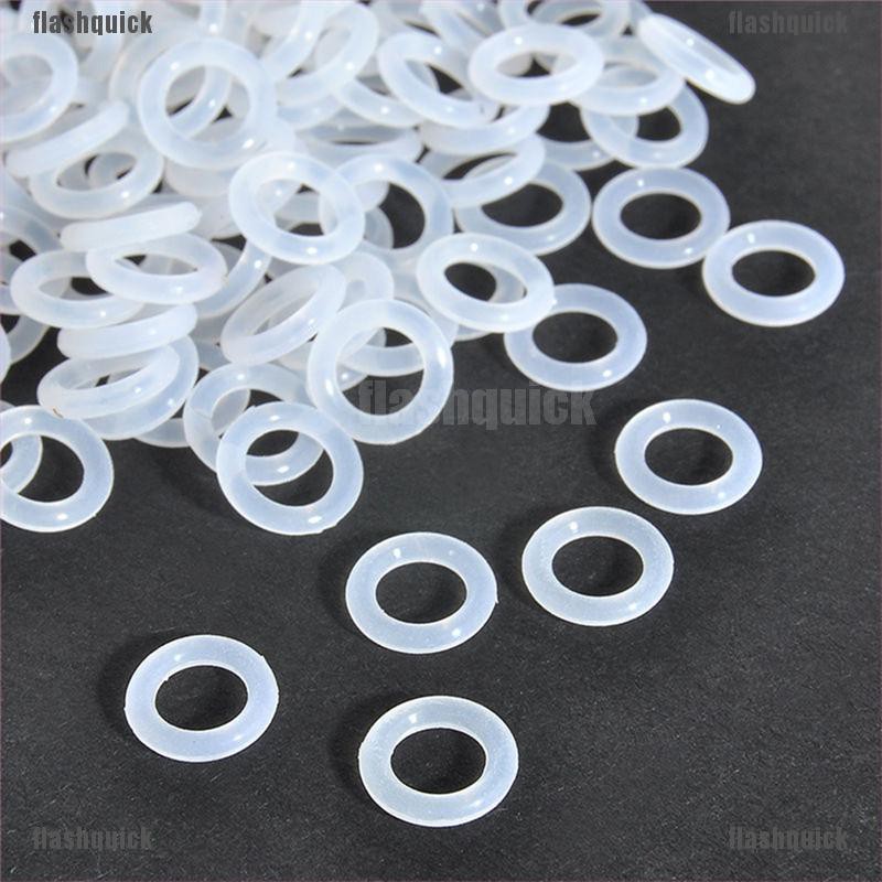 flashquick 120Pcs Silicone Rubber O-Ring Switch Dampeners White For Cherry MX Keyboard