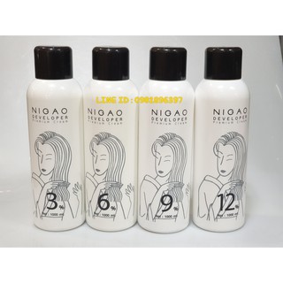 ไฮโดรเจน นิกาโอะ 1000 ml. nigao hydrogen ใช้ผสมกับสีย้อมผม สีย้อมผม สีผม ไฮโดรเจนเปอร์ออกไซด์ ไฮน้ำนม ไฮโดรเจนน้ำนม