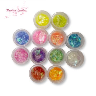 สติ๊กเกอร์ตกแต่งเล็บ 12 สี DIY