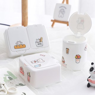 💥พร้อมส่ง💥Sticker box MUJI SYLE กล่องใส่สติ๊กเกอร์ กล่องเก็บของ กันน้ำ สไตล์เรียบง่าย สำหรับเก็บขนม supreme