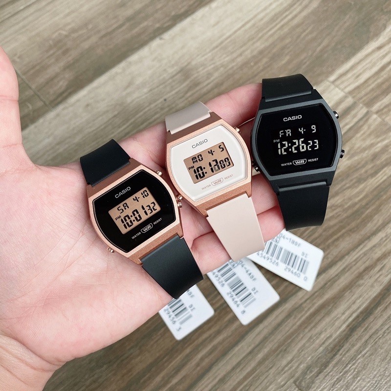นาฬิกาข้อมือ Casio ผู้หญิง รุ่น LW-204, LW-204-1A, LW-204-1B, LW-204-4A สายเรซิ่น ของแท้ 100% รับประ