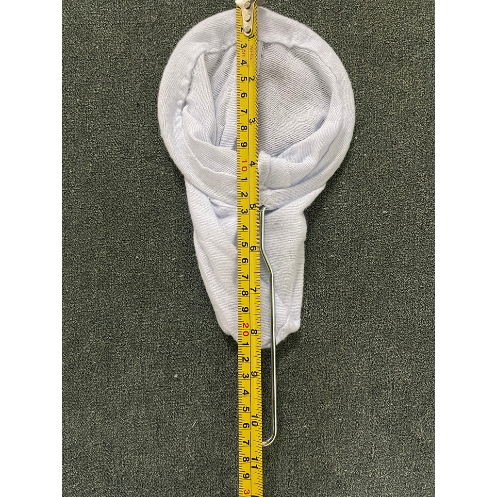 ถุงกรองชา🍺 ถุงชงชา ชงกาแฟ ผ้ากรองชา แบบมีด้ามจับ ผ้ากรองชา มีด้ามจับสแตนเลส ถุงกรองน้ำสารพัดต้ม - รูปที่ 4