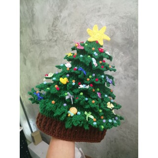 หมวกคริสมาสต์ไหมพรม หมวกคริสมาสต์ สำหรับผู้ใหญ่
