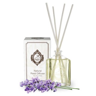 (LAVENDER) ก้านไม้หอมปรับอากาศ บองซัวร์โฮม  กลิ่นลาเวนเดอร์ ขนาด 55 ml. ไม่มีส่วนผสมของแอลกอฮอล์