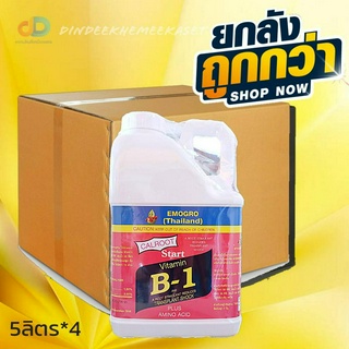 (ยกลัง4แกลลอน)วิตามินบี-1 (VitaminB-1) #สารกระตุ้นรากพืช ขนาด 5ลิตร