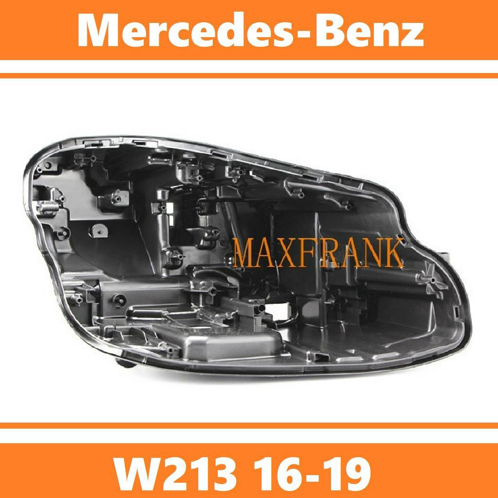 ฝาครอบไฟหน้ารถยนต์ ด้านหลัง สีดํา สําหรับ Benz W213 E-Class 16 -19 E200 E300L LAMP BODY HEADLAMP BACK SHELL HEAD LAMP  LIGHT BACK COVER TAIL SHELL  BLACK COVER HEADLIGHT  REAR HOUSING