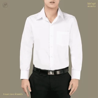 มุมทอง เสื้อนักศึกษาชาย แขนยาว ไม่เข้ารูป(รหัส 22)