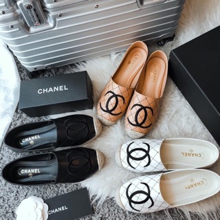 พร้อมส่งรองเท้าคัชชูหนังนิ่ม Chanel Style งานปักยั่วๆจ้า