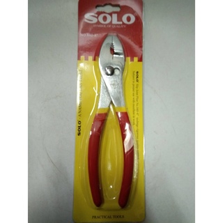 SOLO คีมปากขยาย SOLO ขนาด 8"  NO.840-8" ด้ามหุ้นพลาสติกกันลื่น