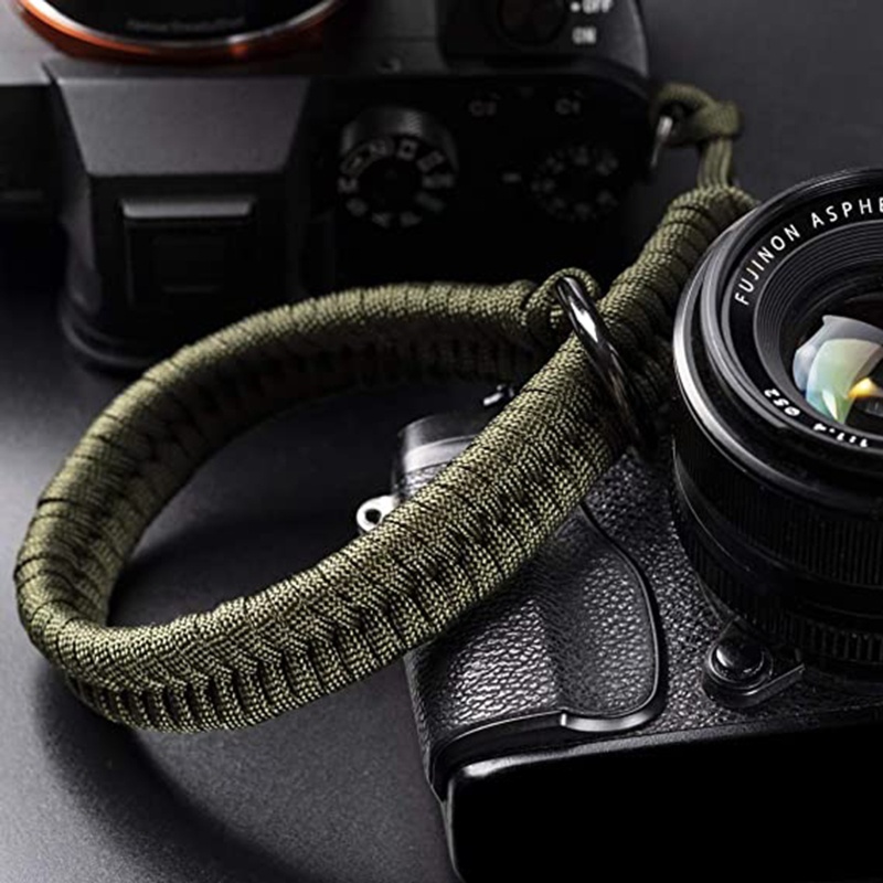 Cutep ปรับ Strong กล้องข้อมือ Lanyard สายคล้อง Grip สายสานสําหรับกล้อง DSLR