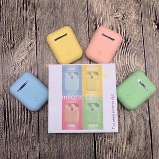 หูฟังบูลทูธ ไร้สาย inpods i12 Tws บูลทูธ 5.0 สีเหลือง (YELLOW) พร้อมส่ง