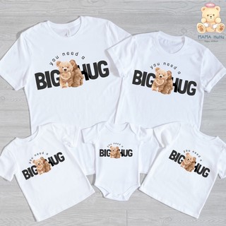 เสื้อครอบครัวพี่หมีลายหมี BIG HUG (TS078)