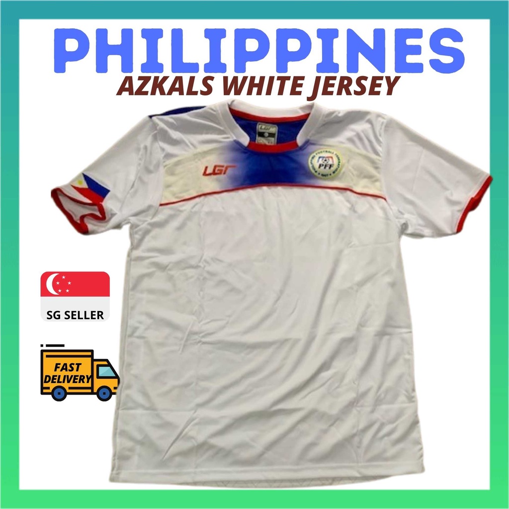 [PHILIPINES WHITE JERSEY] AZKALS FOOTBALL JERSEYS LGR SOCCER KIT SHIRT
