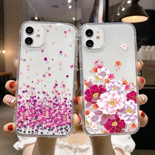 เคสโทรศัพท์มือถือแบบนิ่ม TPU ใส ลายดอกไม้สีชมพู สําหรับ Vivo Y33S Case Y11 2019 Y31 Y21S Y19 Y30 Y90 Y20 Y12 Y53S V17 Y91 Y12S S1 Pro V20 SE Y15 Y75S Y73 Y79 V7 Plus Y50 Y70 Y71 Y51A V15