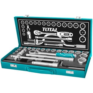 Total บ๊อกซ์ชุด 24 ชิ้น ขนาด 1/2 นิ้ว รุ่น THT141253 ( Socket Set )