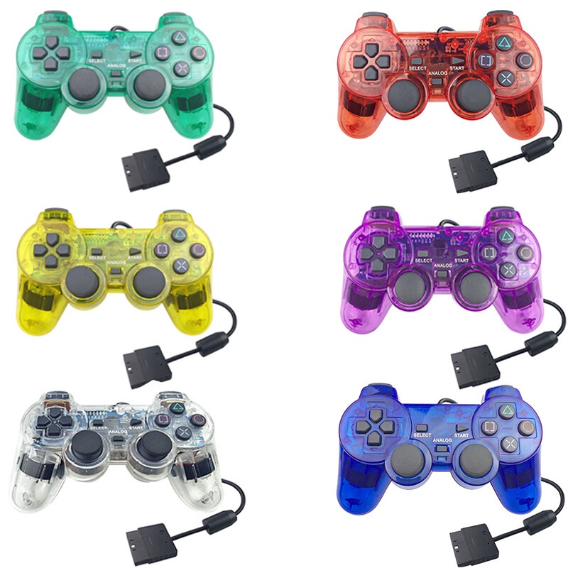 Narsta แบบมีสาย Gamepad สําหรับ PS2 Controller สําหรับ Mando PS2/PS2 จอยสติ๊กสําหรับ Playstation 2 การสั่นสะเทือน Shock Joypad แบบมีสาย Controle