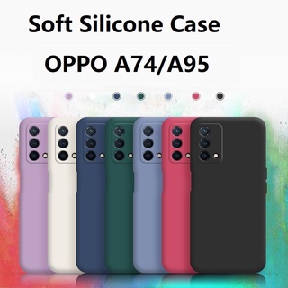 Skin sensation silicone เคส OPPO A95 A91 A52 A74 Soft Case เคสซิลิโคน OPPO A92 Phone Cover OPPO A95 เคสโทรศัพท์ แบบนุ่ม