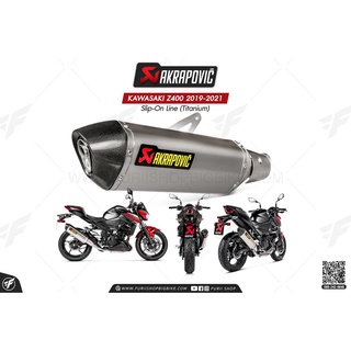 ท่อแต่ง Akrapovic Exhaust Slip-On Line (Titanium) KAWASAKI Z400 2019-2021