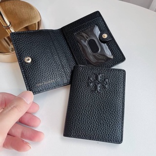 🎀 (สด-ผ่อน) กระเป๋าใส่บัตร สีดำ 84776 Tory Burch Thea Slim Card Case