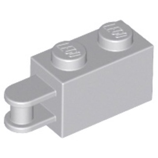 Lego part (ชิ้นส่วนเลโก้) No.26597 / 34816 Brick, Modified 1 x 2 with Handle on End - Bar Inset from Edge of Handle