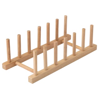 ที่วางจาน ที่คว่ำจาน ไม้ไผ่ OSTBIT Plate holder bamboo ชั้นคว่ำจาน ชั้นวางจาน