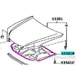 Toyota Limo / Altis / Yaris / Vios แผ่นกันความร้อน ฝากระโปรงหน้า ( Toyota แท้ศูนย์ 100% )